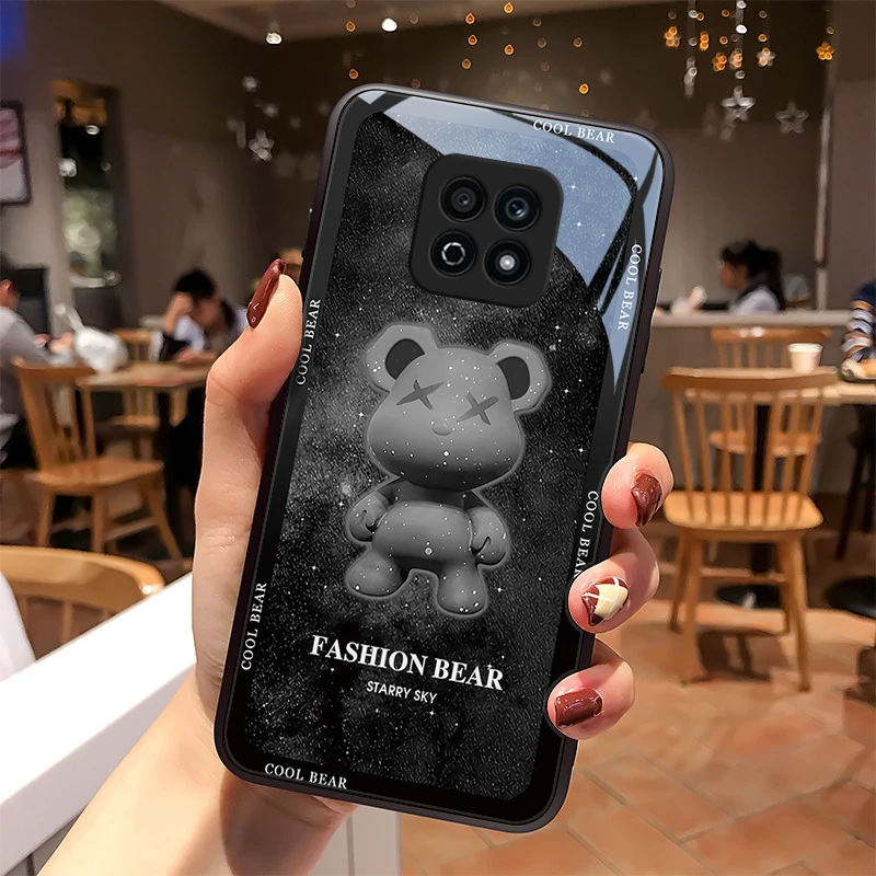 炫酷熊适用华为荣耀play5活力版手机壳play5玻璃外壳play5T活力版