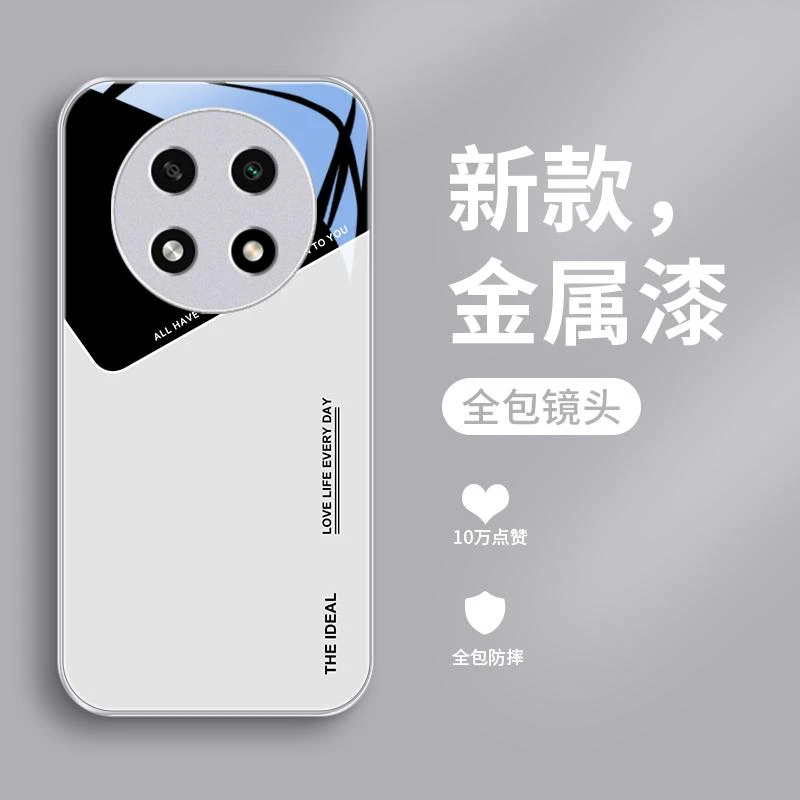 简单线条适用oppoA2pro手机壳a11x保护套oppoA9金属漆A1pro玻璃男