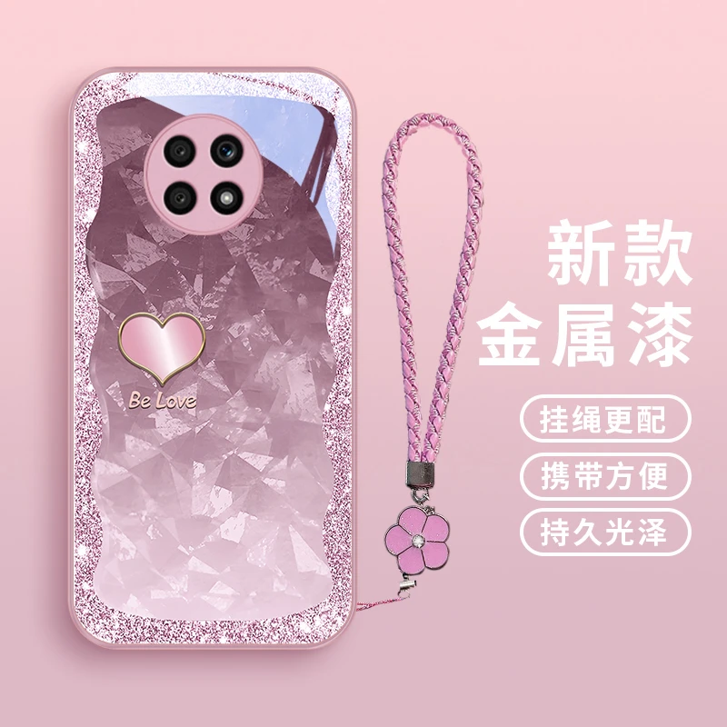 琉闪爱心适用华为荣耀X20手机壳x20se高级x10女款挂绳畅玩20/30畅