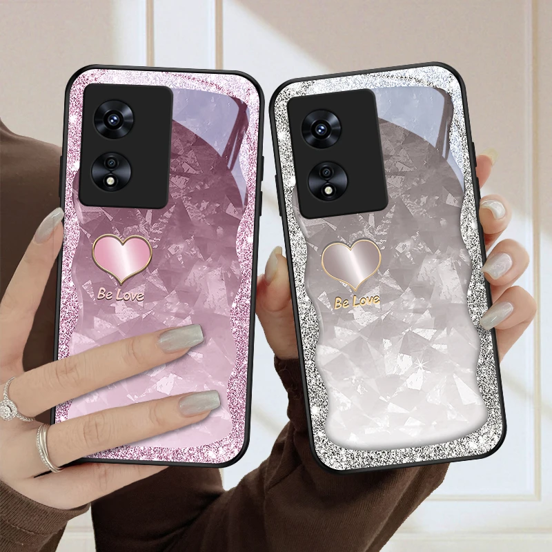 华丽爱心适用oppoa97手机壳a96女款a95气质a93s保护套oppoa92s防
