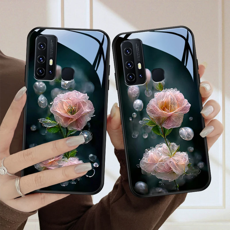 水润花vivoz6手机壳vivoz5玻璃壳z5x保护套z3高级感硅胶全包防摔z