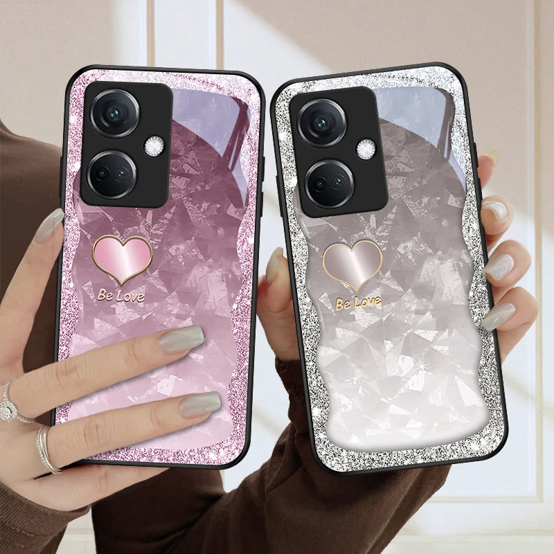 华丽爱心适用oppok11手机壳K10pro玻璃壳k11x可爱k10x新款k10活力