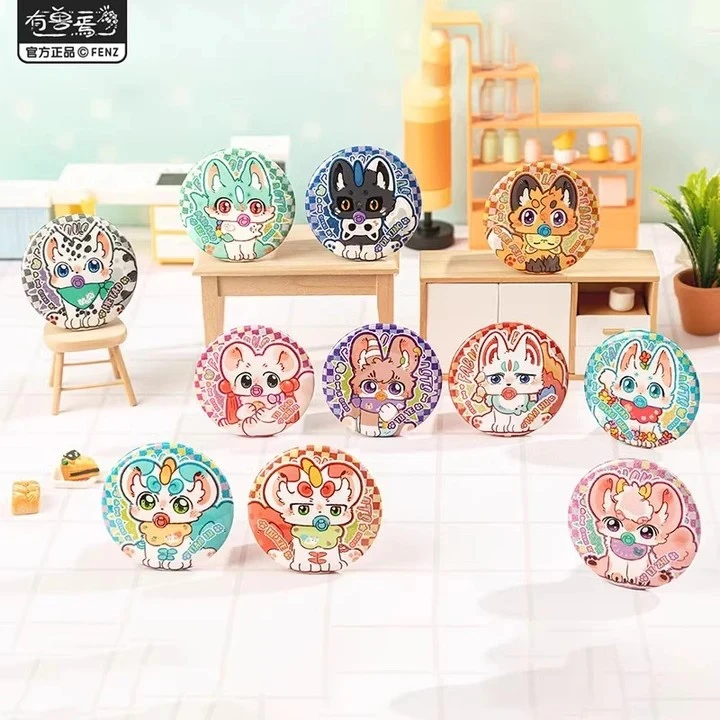火虫拆卡 有兽焉可动眼系列徽章盲盒