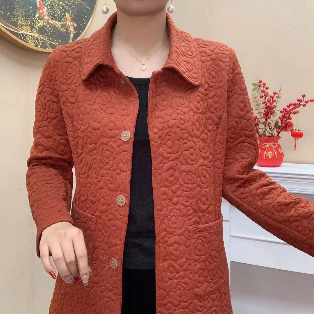 新款高档提花休闲外套女时尚百搭棒球服长袖春秋洋气上衣春季气质