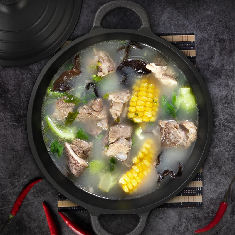 【姐妹花粉丝专属】铸造黑晶钻汤锅20-24