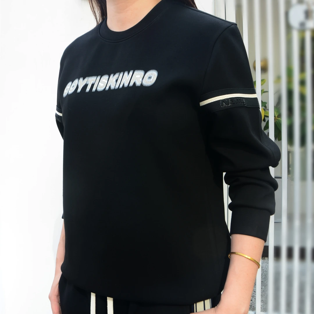 秋季新款长袖时尚休闲黑色圆领运动宽松潮流套头卫衣男士休闲上衣