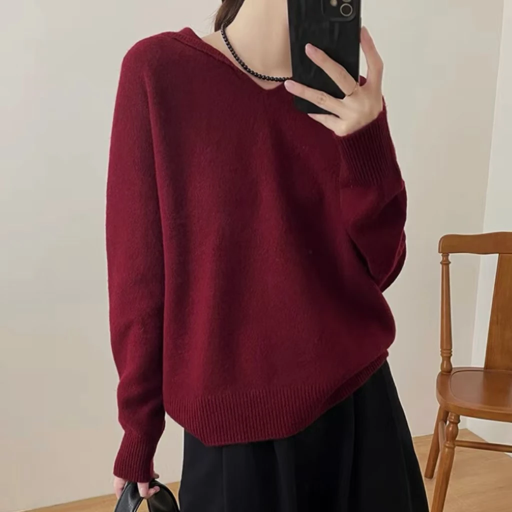 涵玖玥【100羊毛】纯色帽衫亲肤净版无缝一线上衣07-900