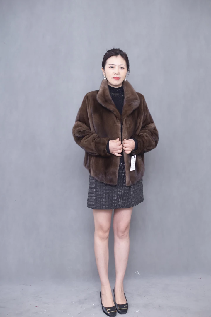 神猴--高档水貂毛时尚夹克