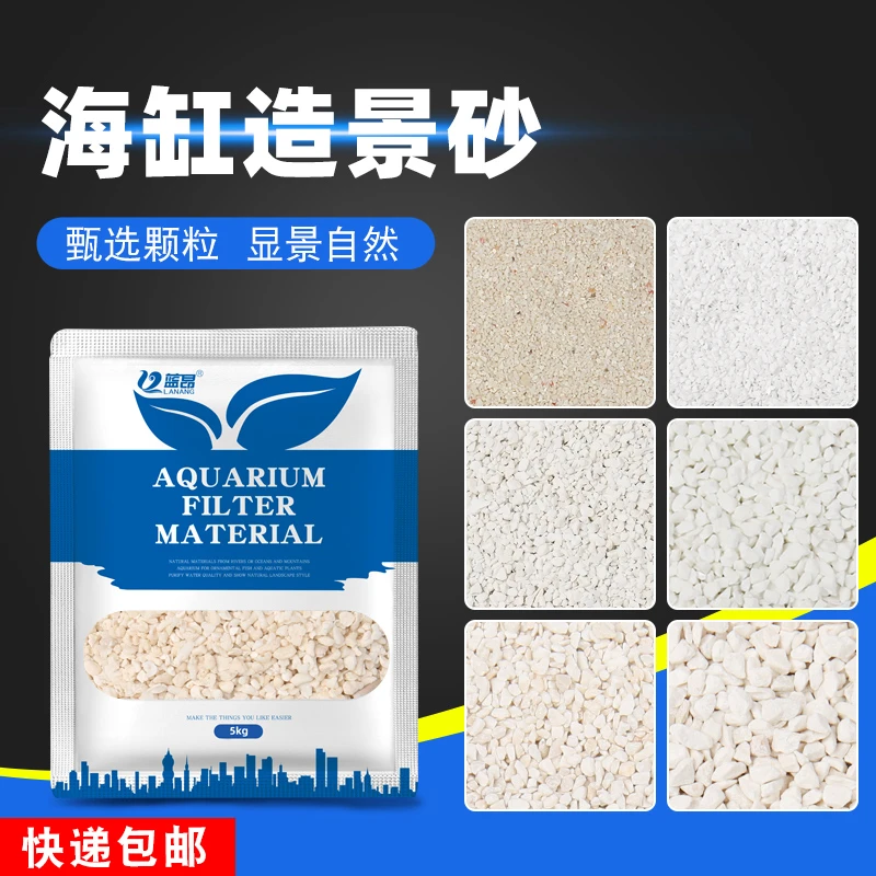 蓝昂海缸造景珊瑚沙海沙菲律宾沙天然鱼缸沙底砂沙子海砂珊瑚骨石