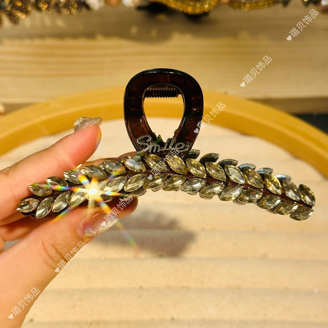11cm茶咖麦穗夏季新品抓夹0721