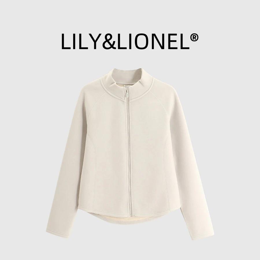 「小蛮腰 立领小外套」自发热果冻暖绒打底衫 冬季韩版拉链衫