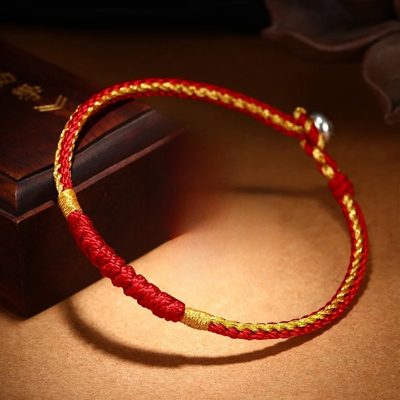 非金属布艺手链 手工编制金刚结男女情侣款手链