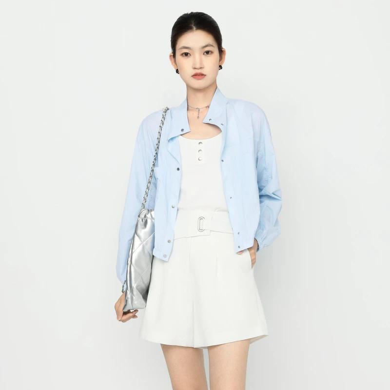 HPLY/荷比俪春季新女宽松立领外搭薄外套HDE31520216