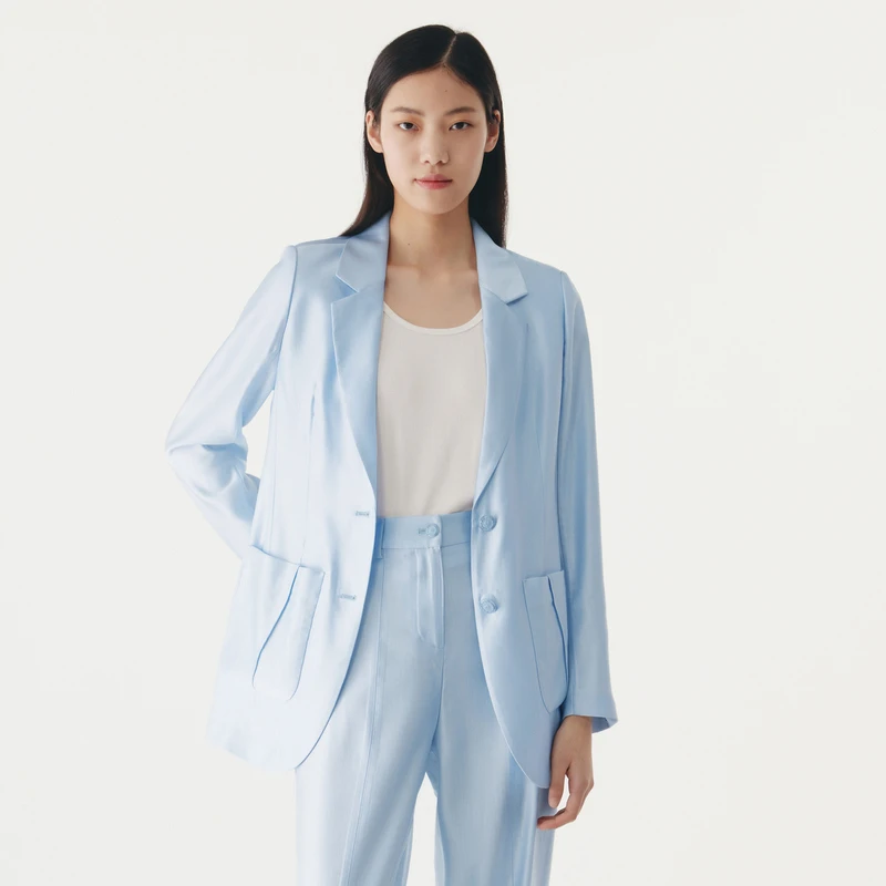 HPLY荷比俪秋新款女骨感通勤直身西装外套HMC31520309