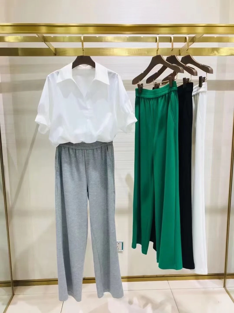 姚领YAOLY爆款云朵裤经典版型 轻薄太空棉面料显瘦显腿长