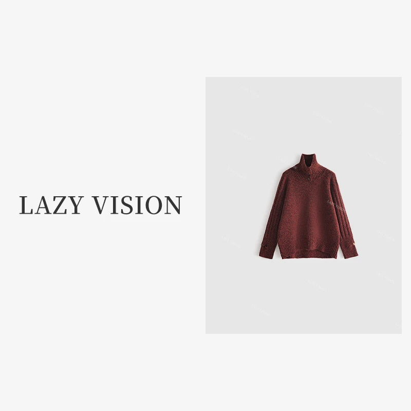 LAZYVISION*羊绒高领针织毛衣ZMD-23802