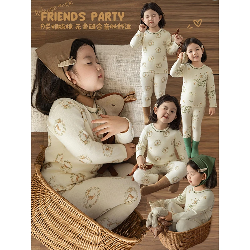 YOEHYAUL/幼悠童装 冬二波【童话梦境】舒适女宝家居服汉服 D3513