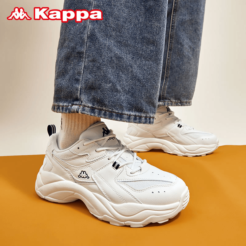 KAPPA/背靠背女鞋春季百搭透气ins潮流网面老爹鞋潮鞋学生运动鞋