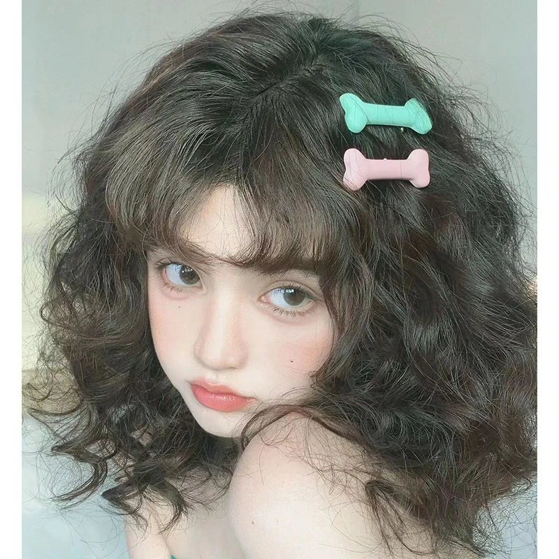 假发女短发短卷发羊毛卷假发套空气刘海甜美自然仿蓬松头套式