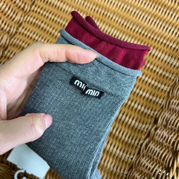 喜大金朵双边饰品袜