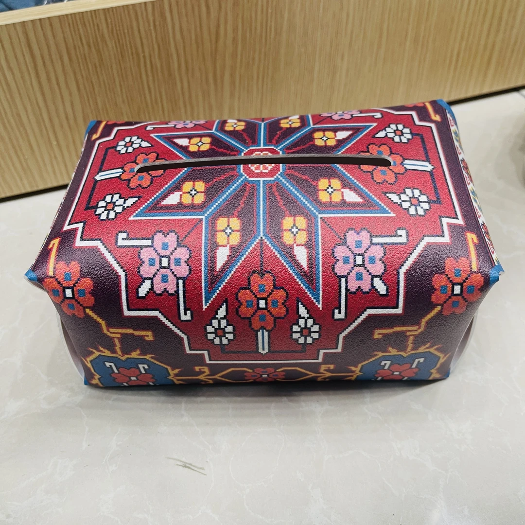 花纹图案纸巾盒颜色自选