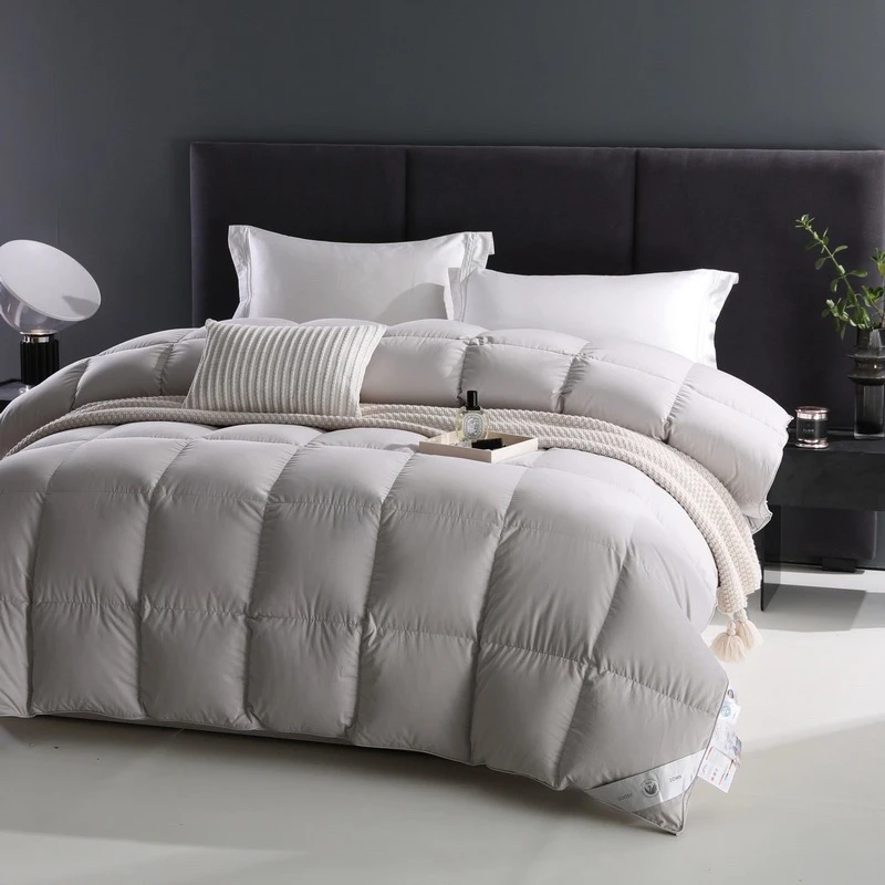 吊吊绒 现场充 95白鹅绒羽绒被柔软酒店立体双人