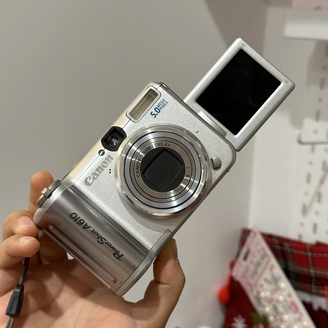 80新 Canon/佳能 A610 欧阳娜娜同款机身磕碰变形500w像素4倍变焦