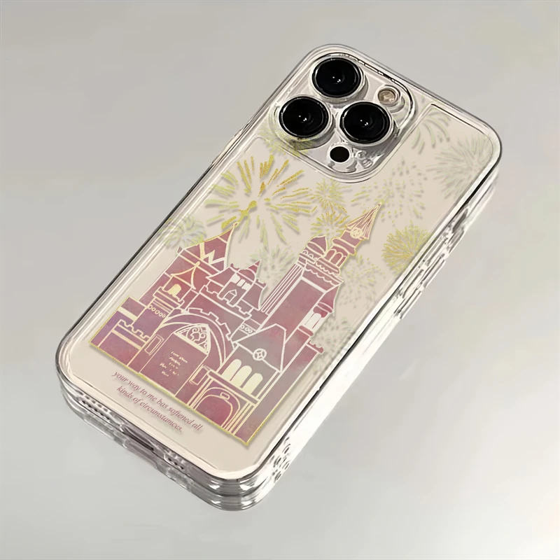 烟花城堡苹果小米华为iPhone1514promax手机壳13太空12软壳11xs