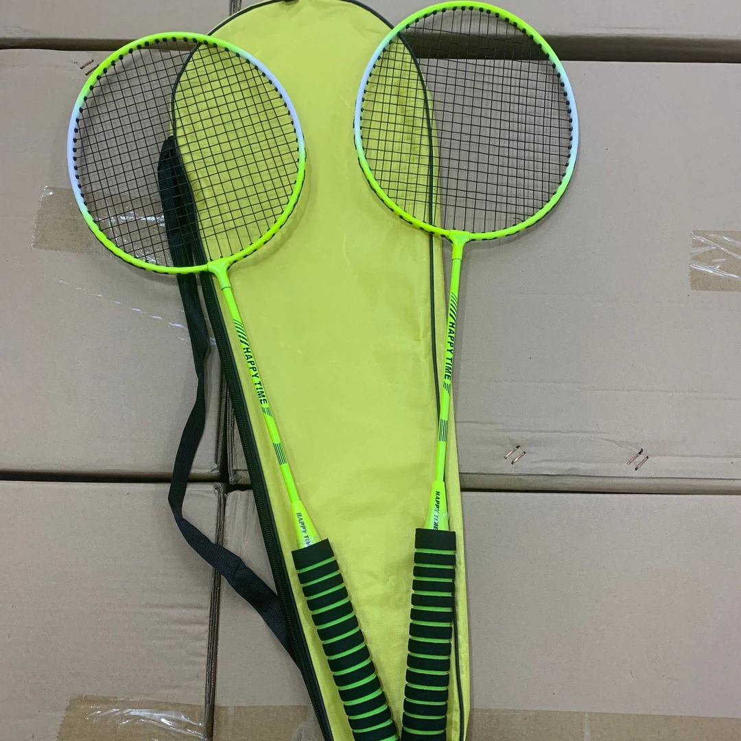 羽毛球拍防滑减震大拍面舒适握感耐打轻巧儿童成人 颜色随机发y