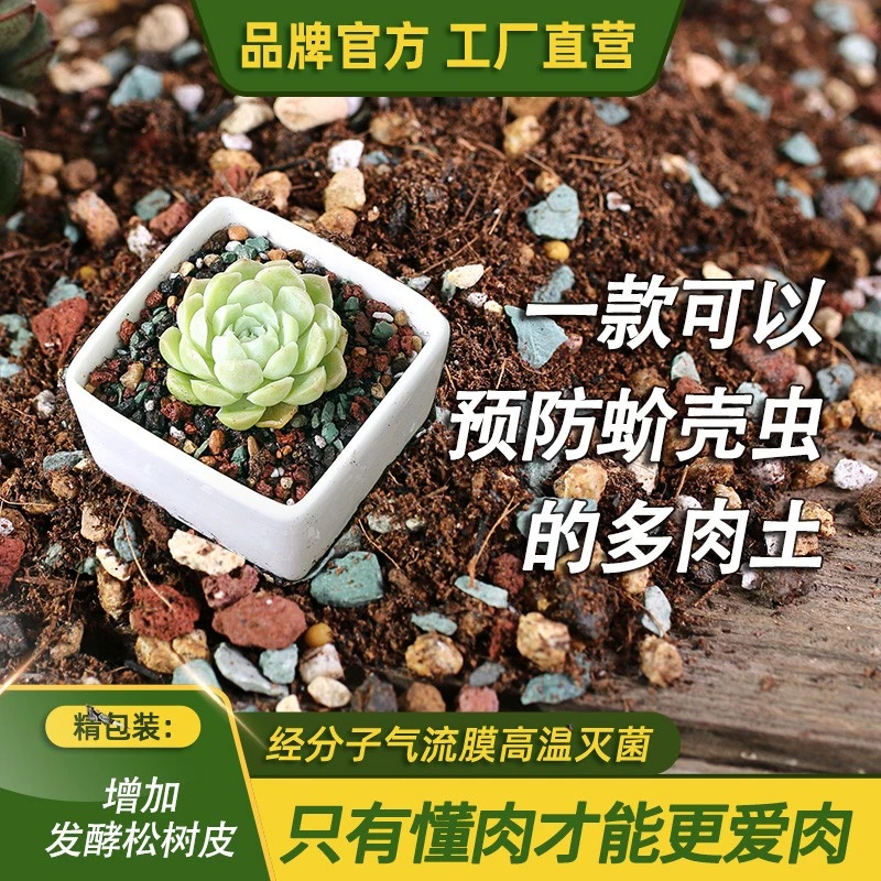 多肉土专用颗粒营养土肉肉通用型养花泥炭种植土铺面石老桩法师土