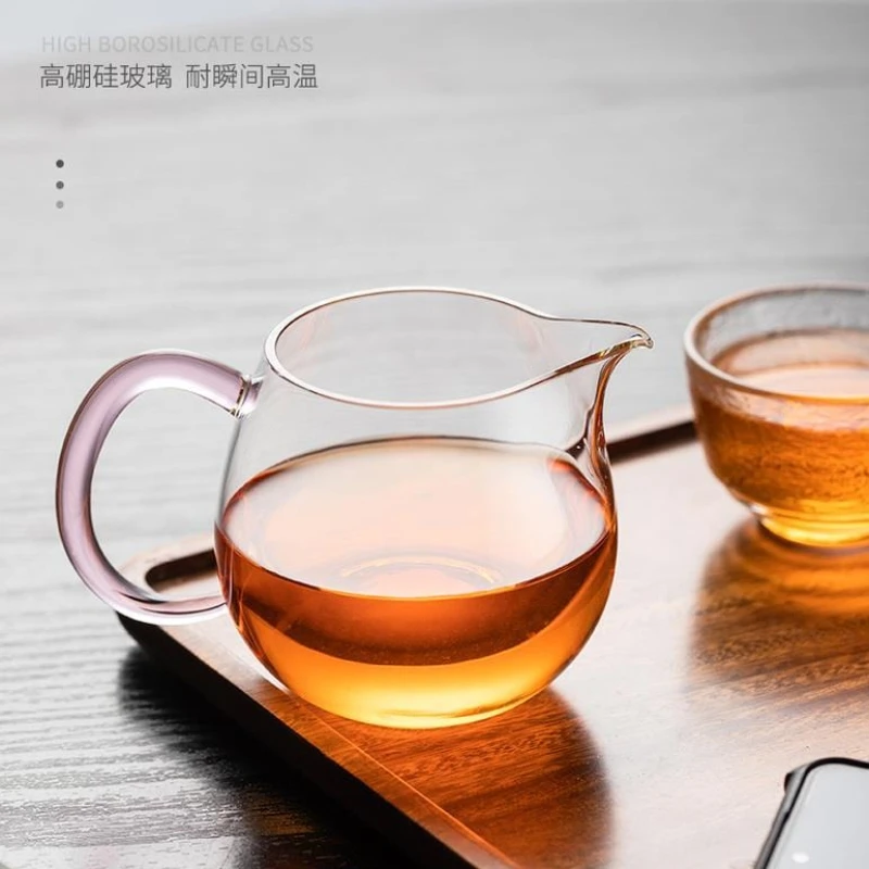 玻璃公道杯高硼硅耐热分茶茶道茶具家用小容量公杯