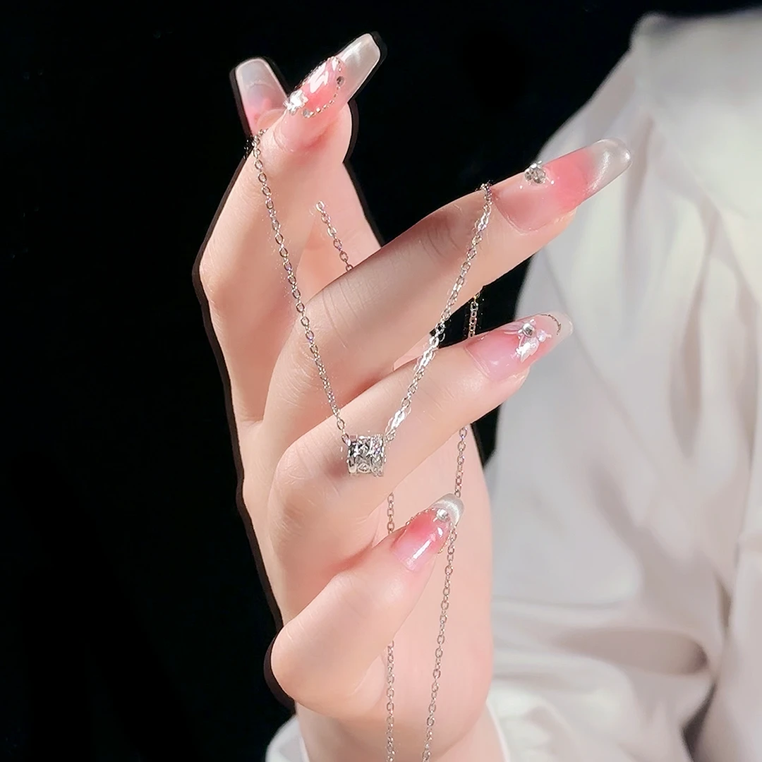 依弗 钛钢项链 三环项链女项链女轻奢时尚气质小众高级设计锁骨链