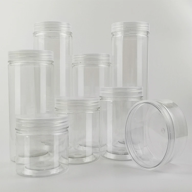 塑料透明食品罐坚果杂粮零食蜂蜜密封罐子pet广口瓶密封储物罐