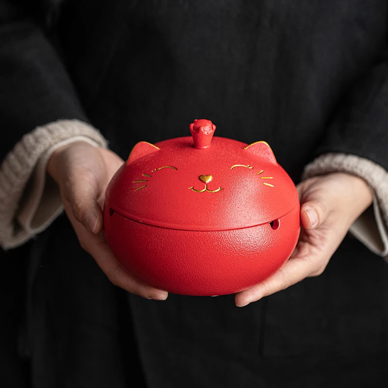 大号烟灰缸创意个性陶瓷烟灰缸家用复古中式客厅办公室时尚烟灰缸