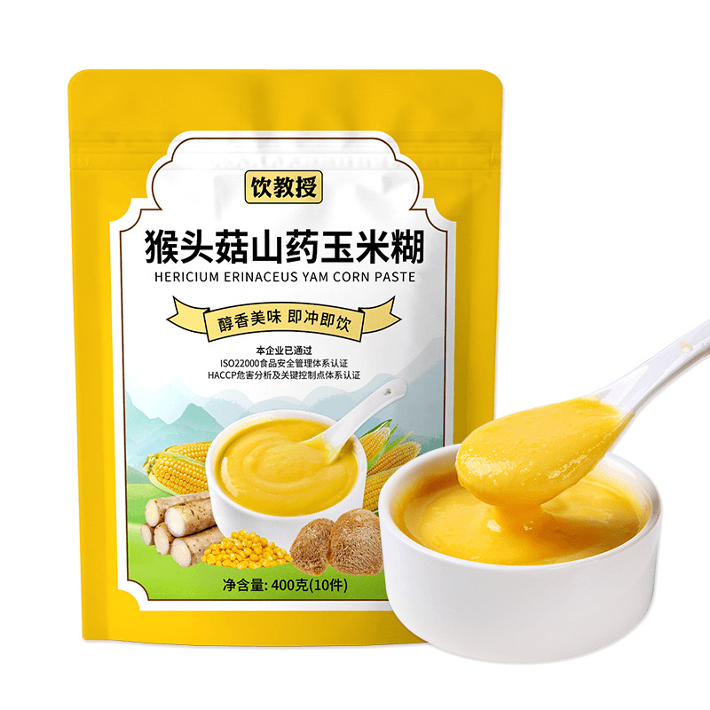 猴头菇山药玉米粉冲饮即食袋装400g营养早餐代餐粉山药玉米糊批发