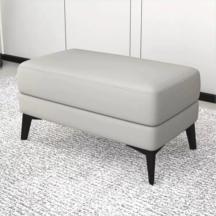 轻奢意式猫爪皮换鞋凳脚踏凳床位凳高端铁腿大气换鞋长凳条凳高凳