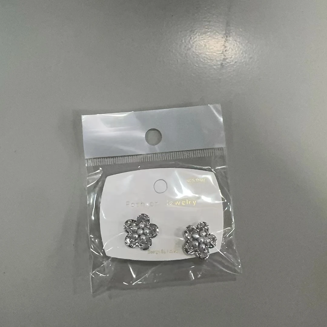 合金耳饰 TONG-X 新款时尚百搭花瓣耳钉 Y1023