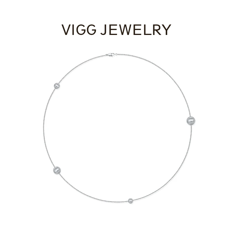 VIGG 铜合金项链 星系项链气质小众简约银色拼接坠链素款设计感