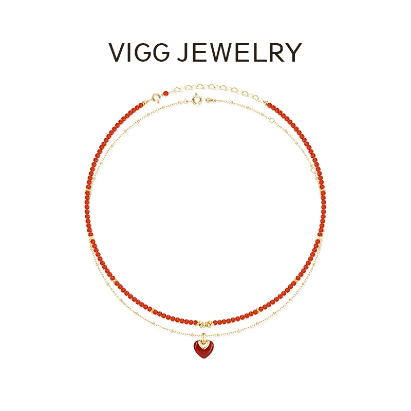 VIGG 铜合金项链 红韵项链 女高级感新中式款小众设计