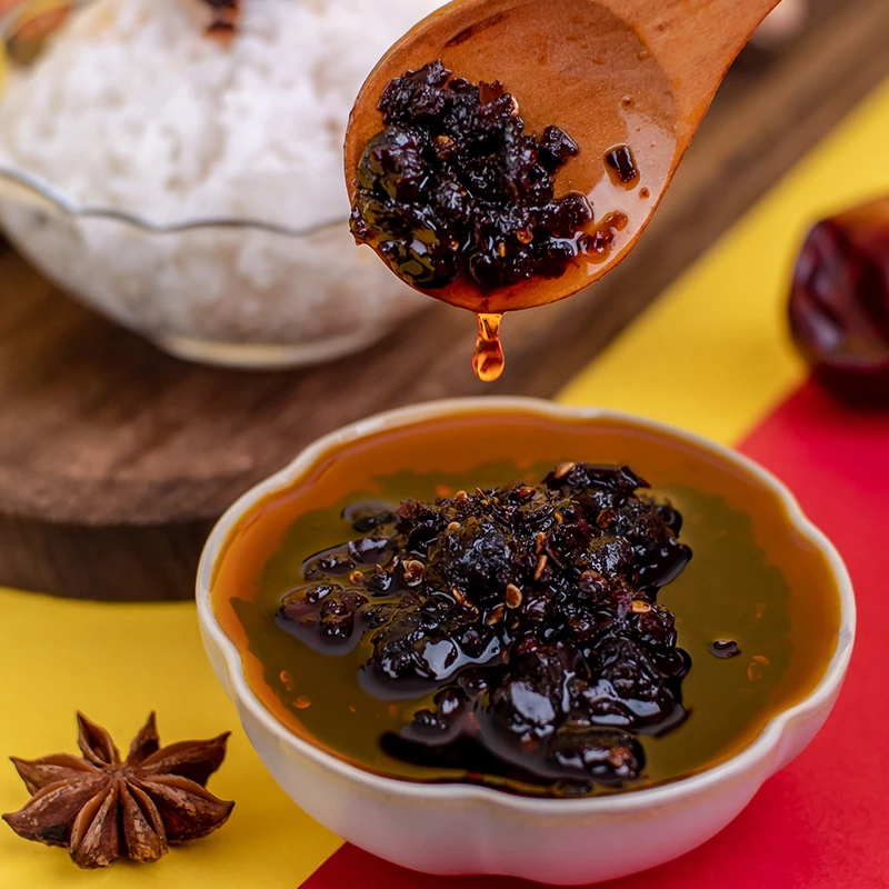 【直播专享】德庄饭空爆辣75度豆豉酱下饭菜调料下饭酱拌面辣椒酱辣