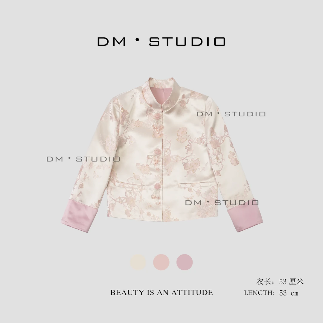 DM•STUDIO/气质国风新中式花穗穗提花外套（DZ92111）
