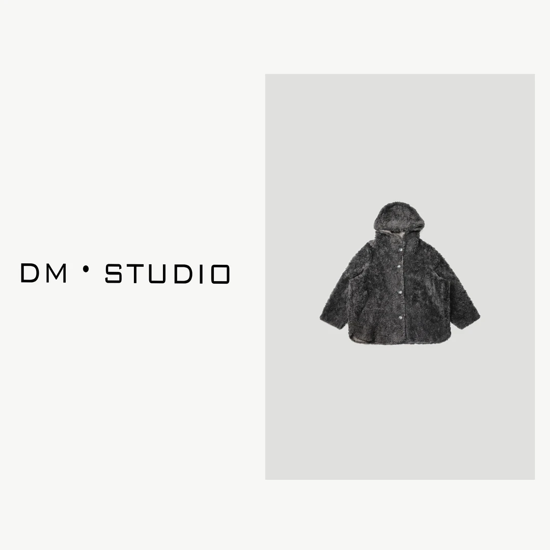 DEDM-DM•STUDIO/秋冬高级感100%羊毛麂皮绒连帽外套（121-2760）