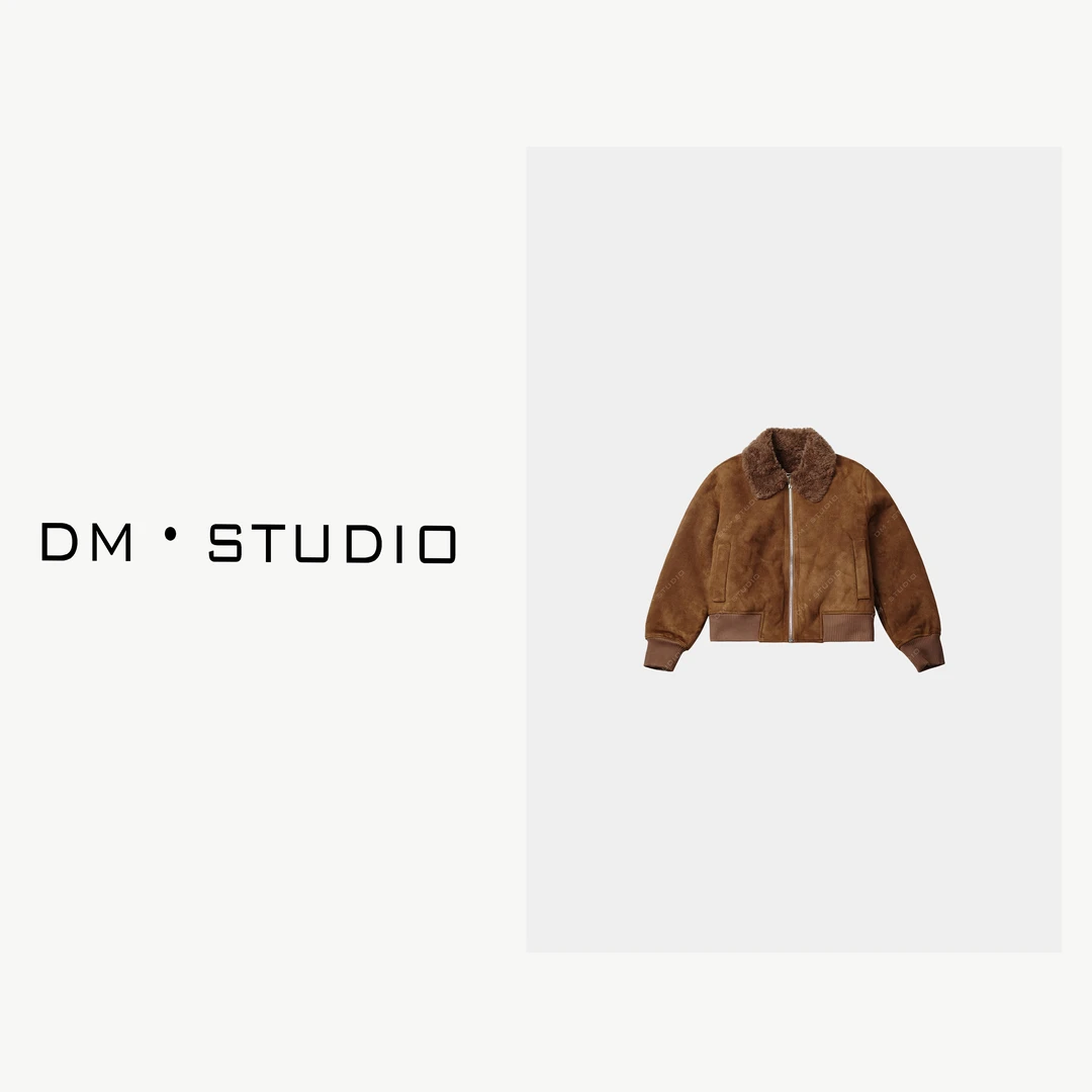 DEDM-DM•STUDIO/冬季气质复古高级感100%羊毛翻领外套（128-957）