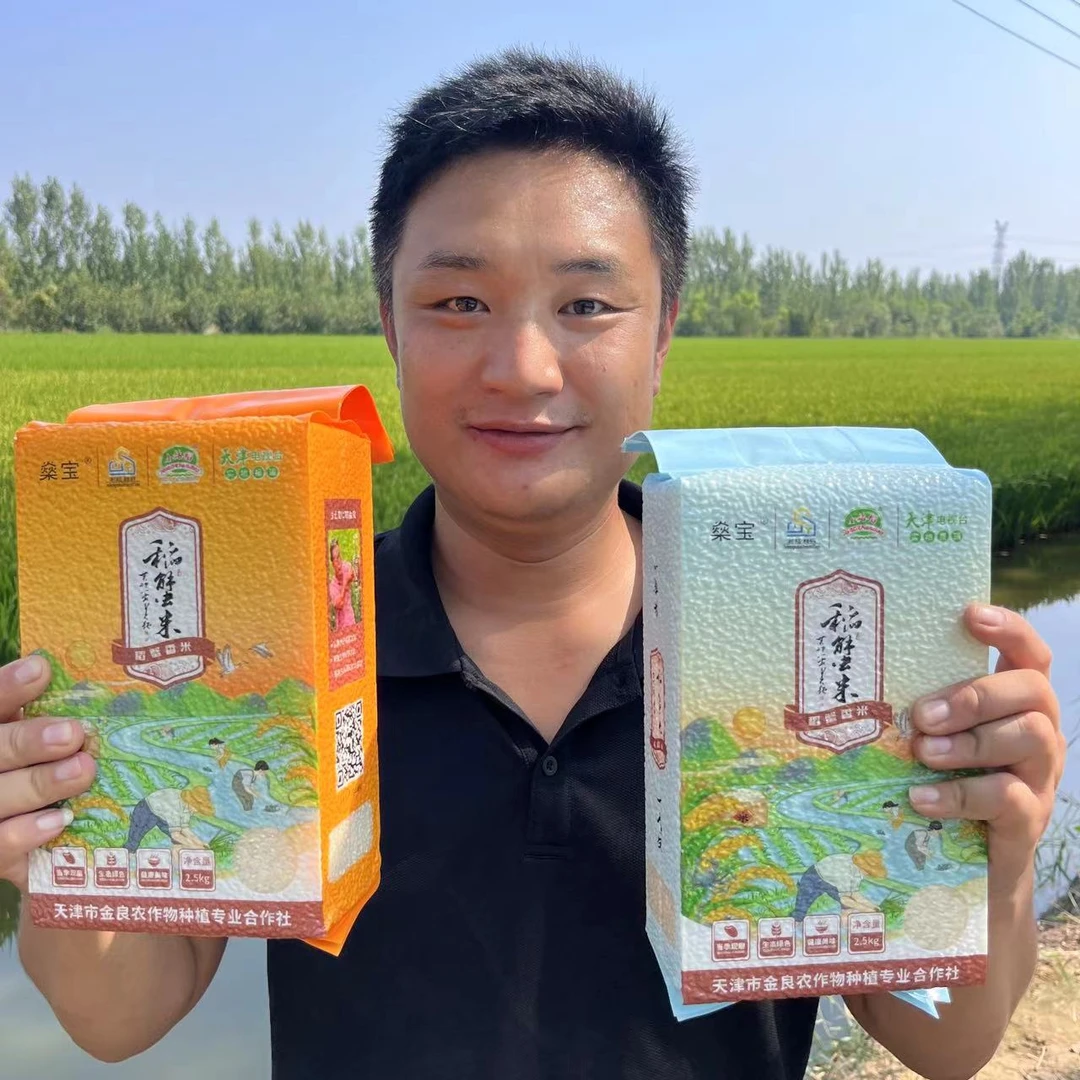 天津燊宝小站稻U99/金稻919 蟹稻绿色生态种植大米5斤装