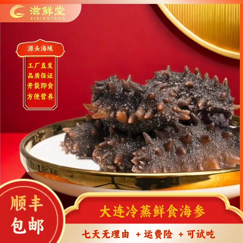【冬季进补】滋鲜堂冷蒸鲜食海参6—12头 深海营养新鲜品质辽刺参