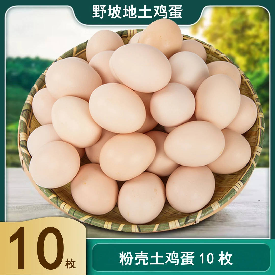 正宗散养土鸡蛋十枚