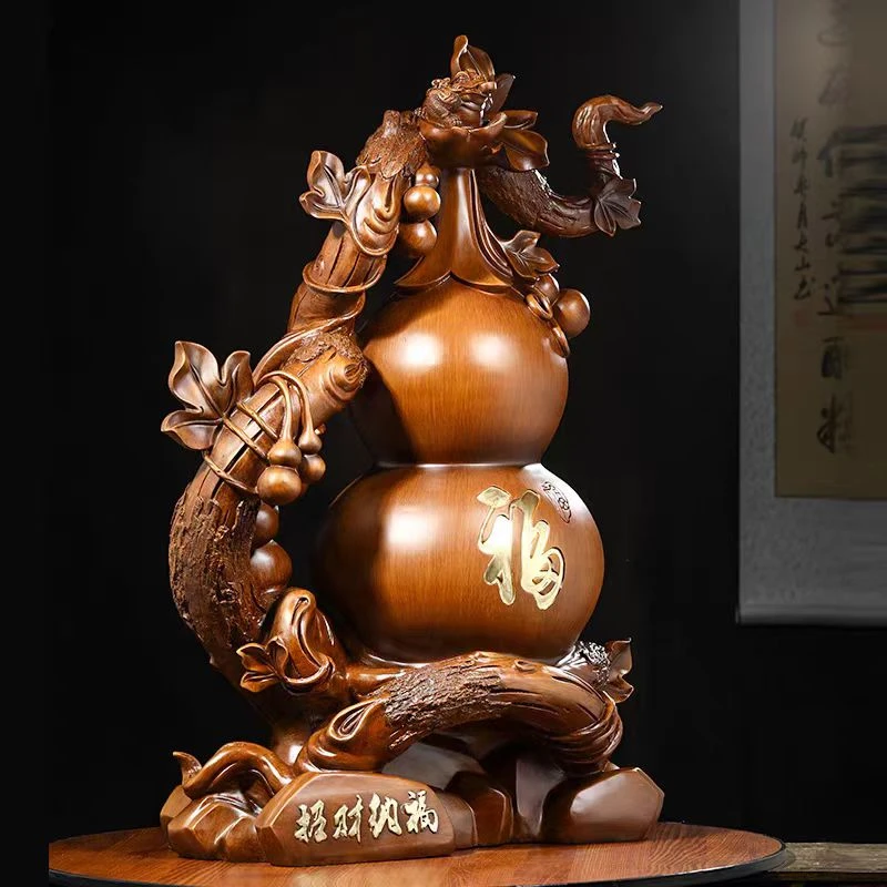 招财纳福葫芦 LYJ60高85桌面酒柜玄关创意工艺品送人送礼中式
