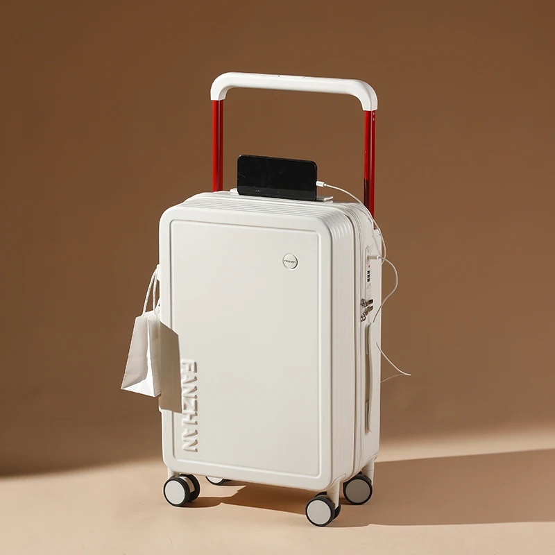 新款宽拉杆行李箱男20万向轮登机箱女18寸高颜值静音旅行箱密码箱