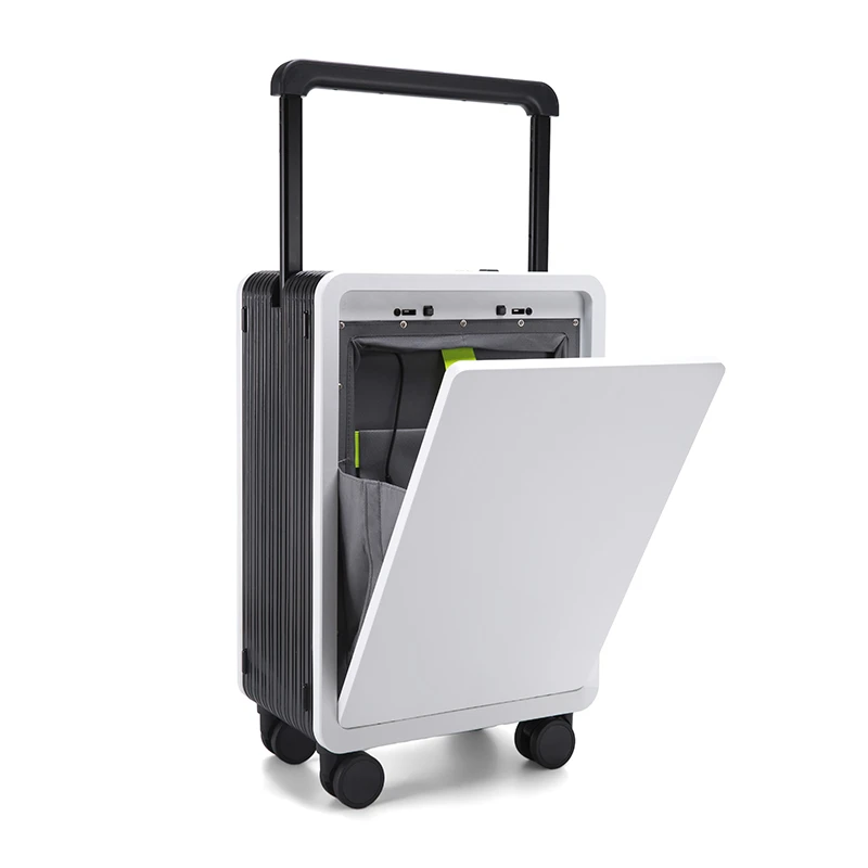 2024新款前开口行李箱男士高品质商务旅行箱女大容量密码箱登机箱