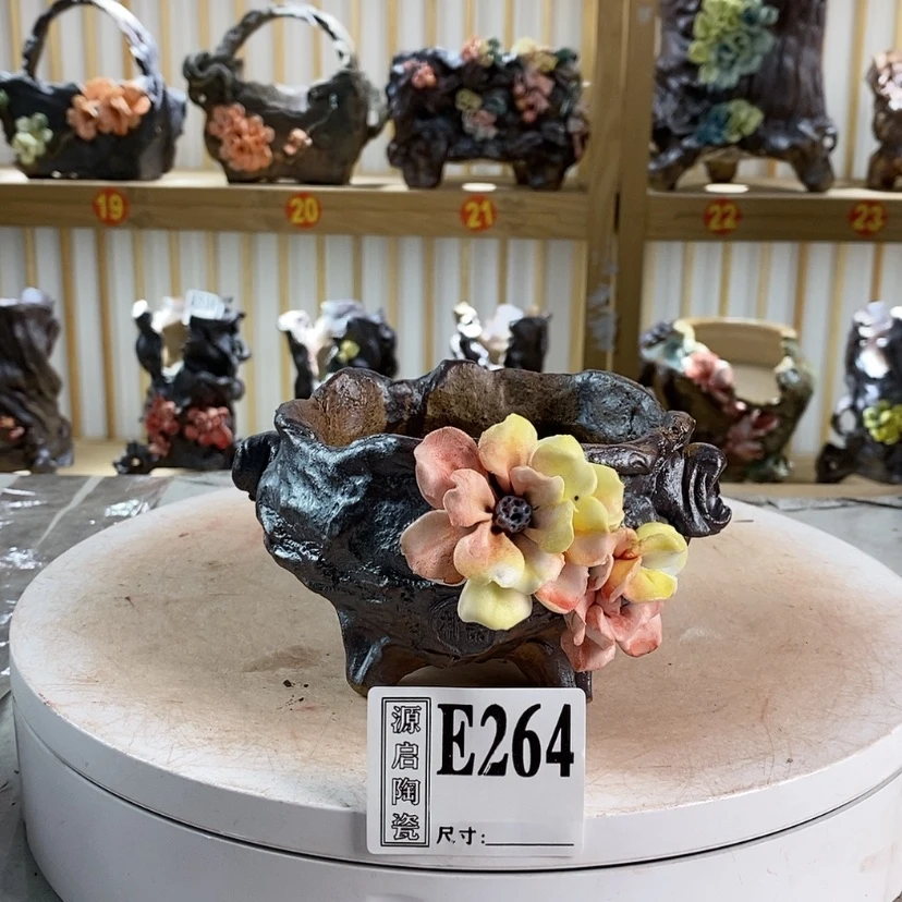 【闪购商品】紫砂花盆口径9高8